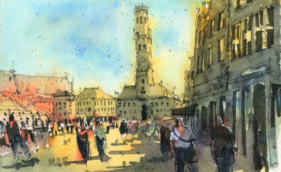 Belfry of Bruges Landscape
